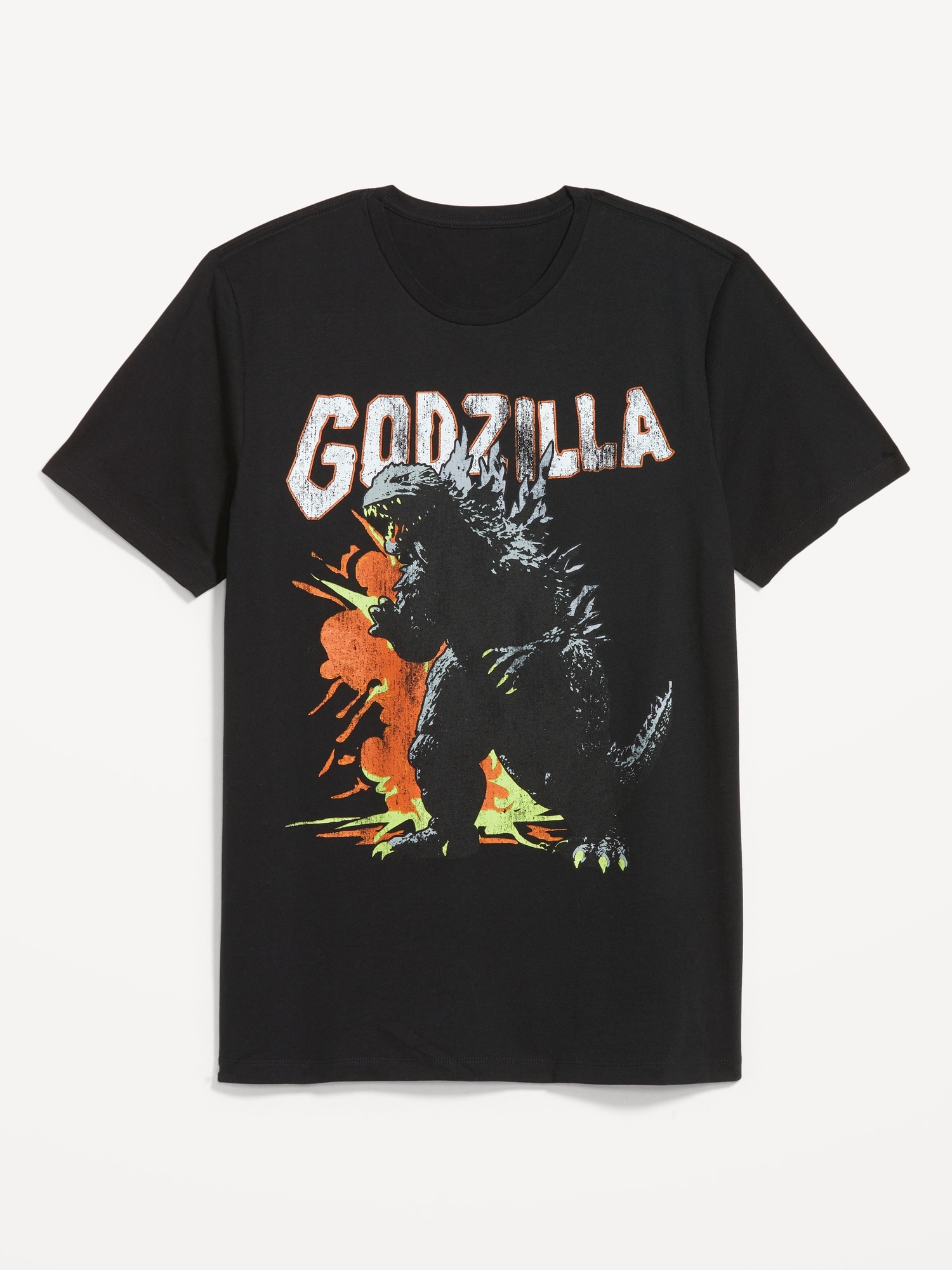 Old Navy Godzilla T Shirt Black Regular Size L