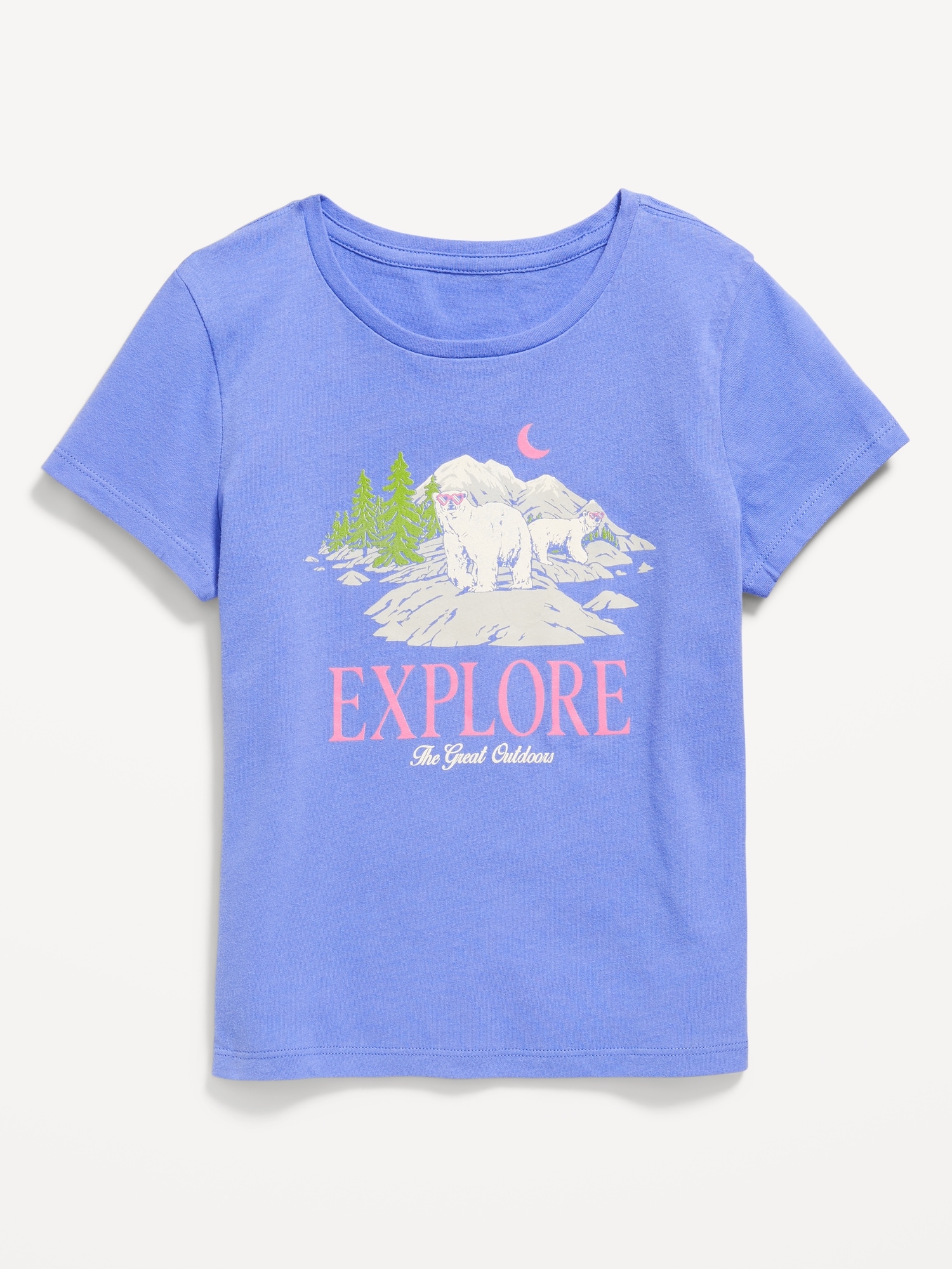 T-shirt à manches courtes à imprimé pour fille