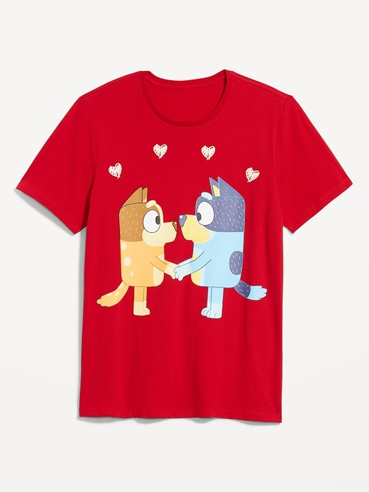 Voir une image plus grande du produit 1 de 1. T-shirt de St-Valentin assorti avec Bluey&#153