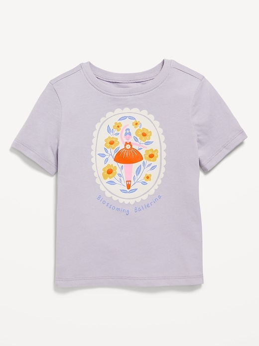 View large product image 1 of 2. Short-Sleeve Graphic T-Shirt for Toddler Girls