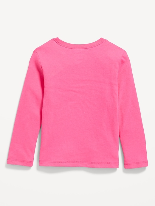 View large product image 2 of 2. Long-Sleeve Graphic T-Shirt for Toddler Girls