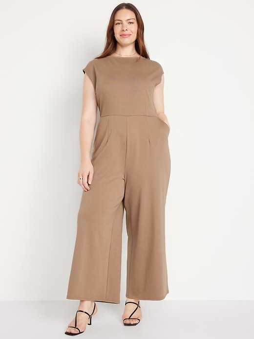 Image number 6 showing, Ponte-Knit Jumpsuit