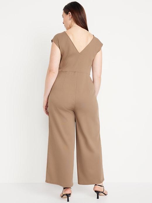 Image number 7 showing, Ponte-Knit Jumpsuit