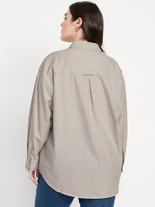 Image number 6 showing, Oversized Button-Down Boyfriend Shirt