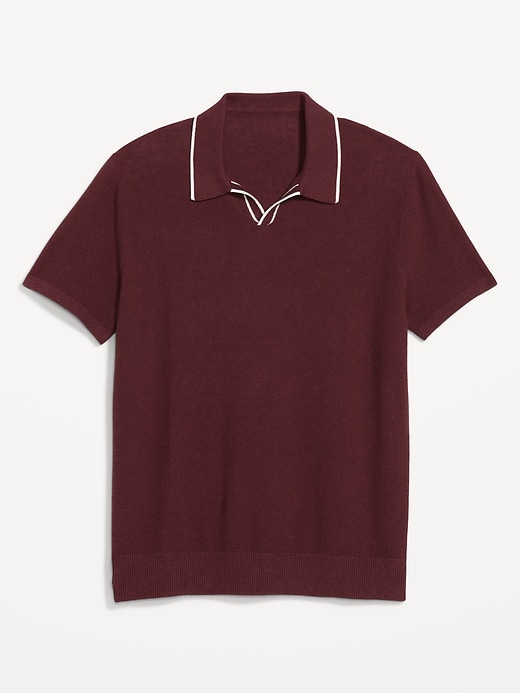 Image number 4 showing, Tipped Collar Polo Sweater