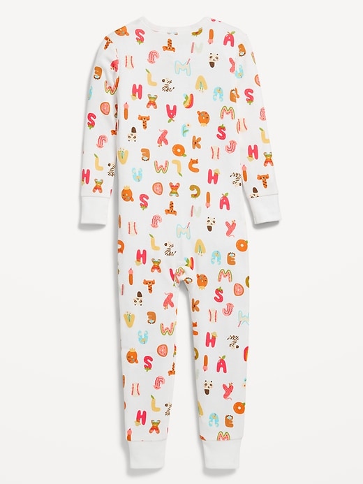 View large product image 2 of 2. Birthday Snug-Fit 2-Way-Zip Pajama One-Piece for Toddler & Baby