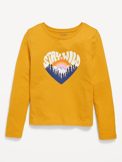 Long-Sleeve Graphic T-Shirt for Girls