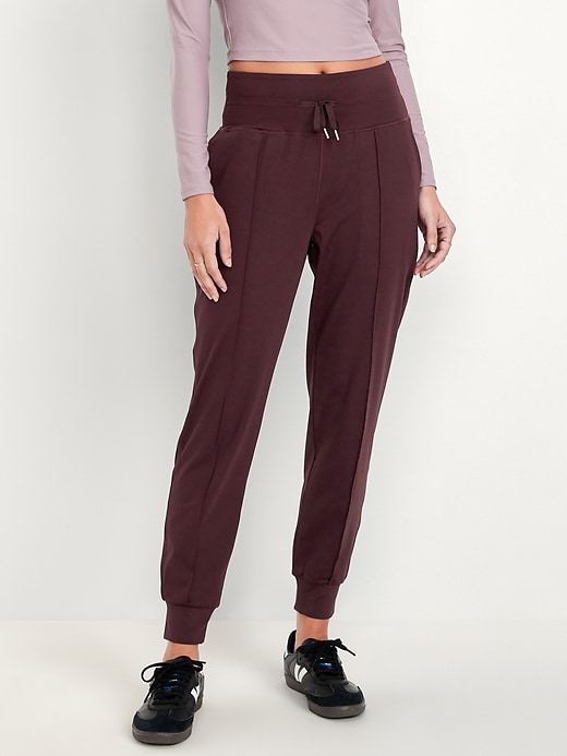 Image number 1 showing, High-Waisted PowerSoft Seamed Joggers