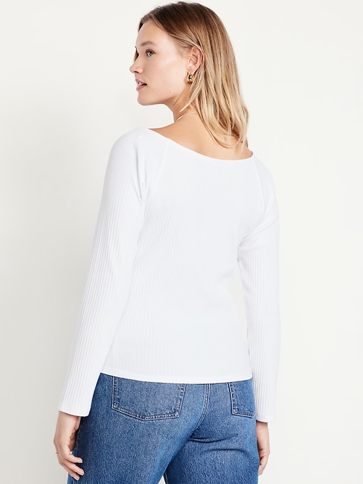 Image number 6 showing, Cinched Rib-Knit Top