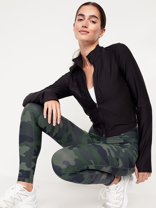 Image number 3 showing, High-Waisted PowerSoft Full-Length Pocket Leggings