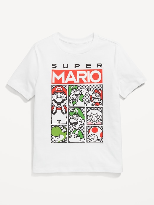 Voir une image plus grande du produit 1 de 2. T-shirt à imprimé Super Mario&#153 unisexe pour enfant