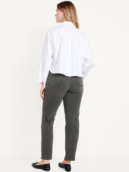 Image number 5 showing, High-Waisted Built-In Warm OG Straight Jeans