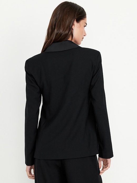 Image number 2 showing, Satin Lapel Tuxedo Blazer