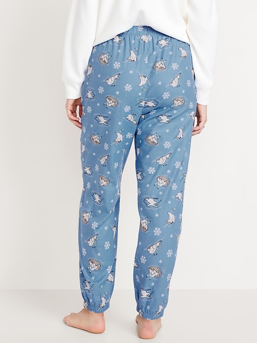 Image number 6 showing, High-Waisted Flannel Pajama Joggers