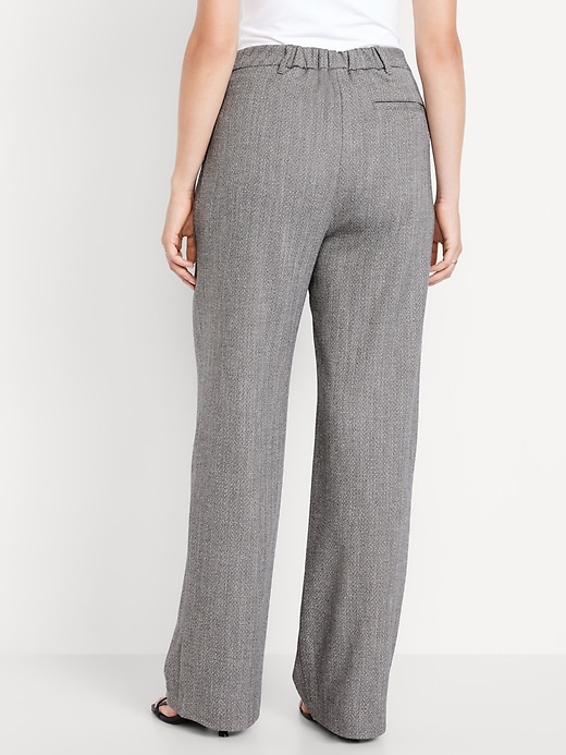 Image number 6 showing, Extra High-Waisted Taylor Wide-Leg Trouser Pants