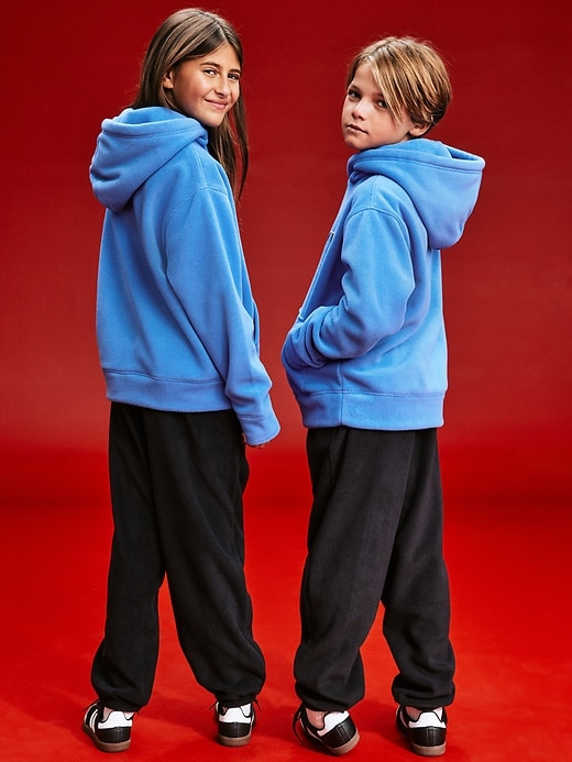 Image number 7 showing, '94 Gender-Neutral Microfleece Logo-Graphic Hoodie for Kids