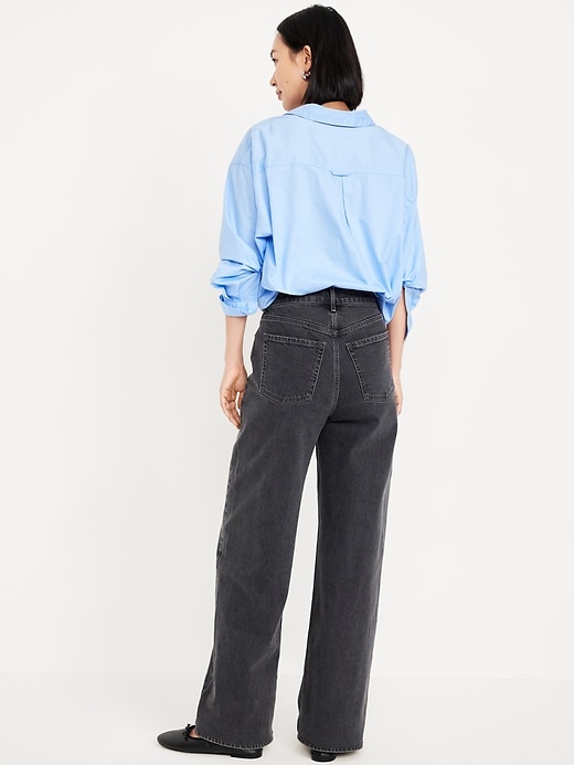 Image number 3 showing, Extra High-Waisted Wide-Leg Jeans