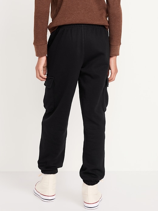 Voir une image plus grande du produit 2 de 4. Pantalon cargo de jogging coupe généreuse en coton ouaté pour garçon