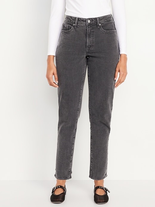 Image number 2 showing, Curvy High-Waisted OG Straight Ankle Jeans