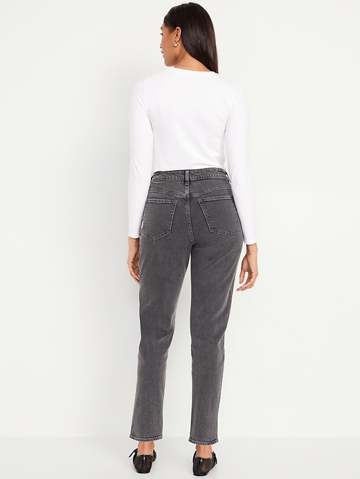 Image number 7 showing, Curvy High-Waisted OG Straight Ankle Jeans