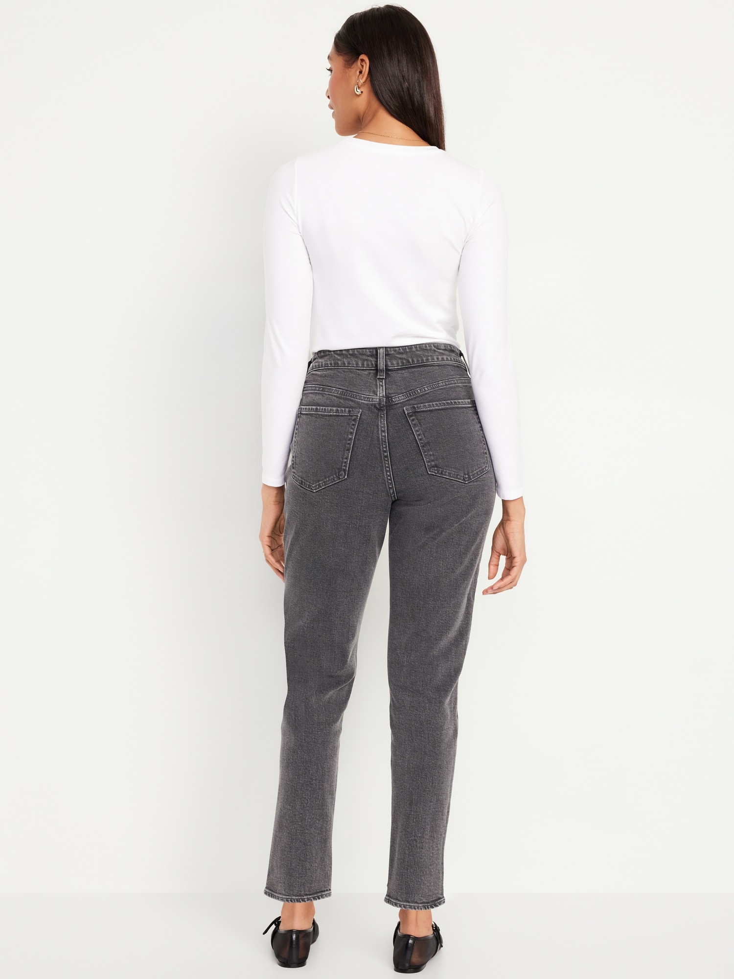 Curvy High-Waisted OG Straight Ankle Jeans