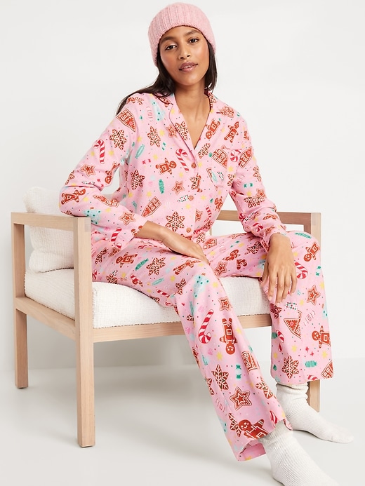 Image number 3 showing, Flannel Pajama Set for Women