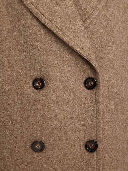 Image number 5 showing, Oversized Double-Breasted Pea Coat