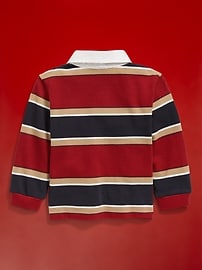 Voir une image plus grande du produit 3 de 3. Polo de rugby 94 à rayures à manches longues pour tout-petit garçon