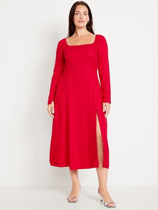 Image number 4 showing, Fit &amp; Flare Crepe Dress