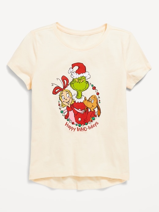 Voir une image plus grande du produit 2 de 3. T-shirt à manches courtes à imprimé sous licence pour fille