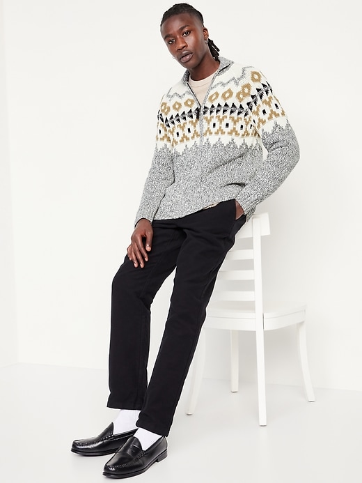 L'image numéro 3 présente Cardigan à glissière et à jacquard