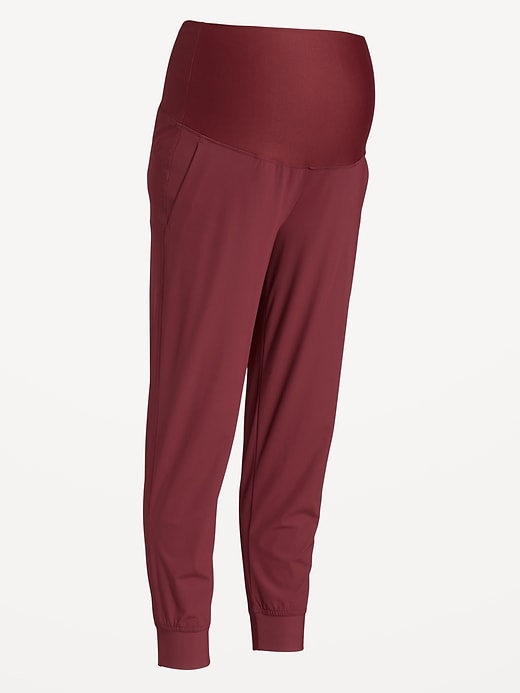 Image number 1 showing, Maternity SleekTech Rollover Waist Joggers