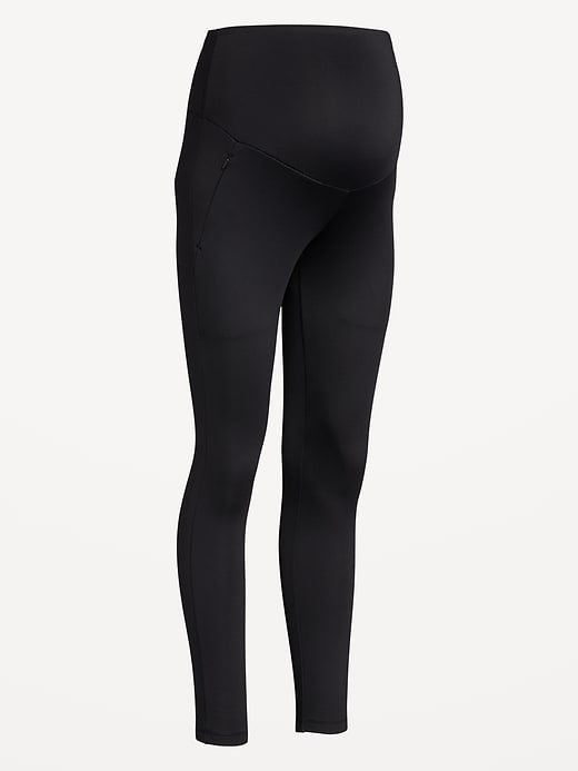 L'image numéro 6 présente Legging PowerSoft longueur 7/8 à panneau couvrant de maternité