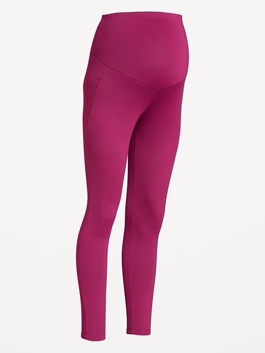 L'image numéro 2 présente Legging PowerSoft longueur 7/8 à panneau couvrant de maternité