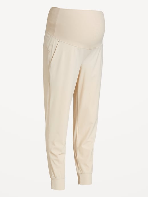 Image number 8 showing, Maternity SleekTech Rollover Waist Joggers