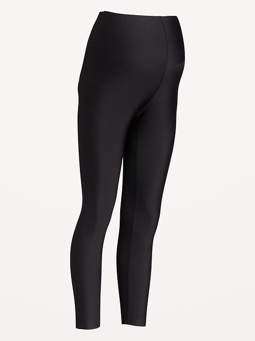 Image number 7 showing, Maternity Full-Panel PowerSoft 7/8 Leggings