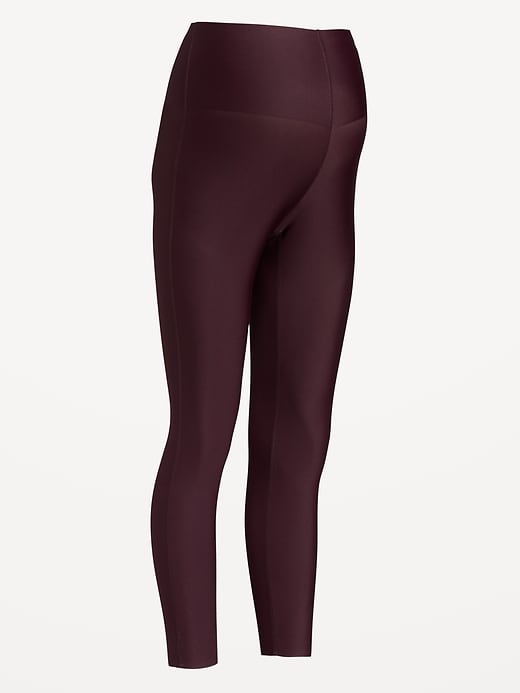 Image number 2 showing, Maternity Full-Panel PowerSoft 7/8 Leggings