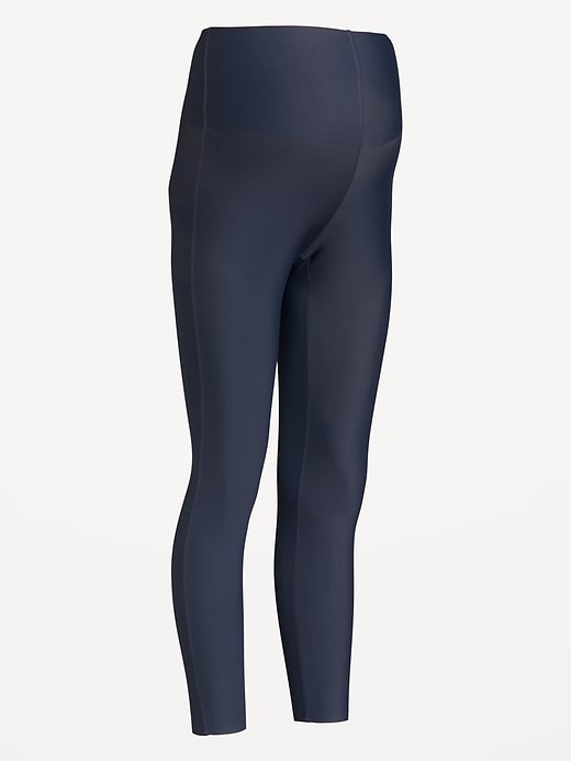 Image number 3 showing, Maternity Full-Panel PowerSoft 7/8 Leggings