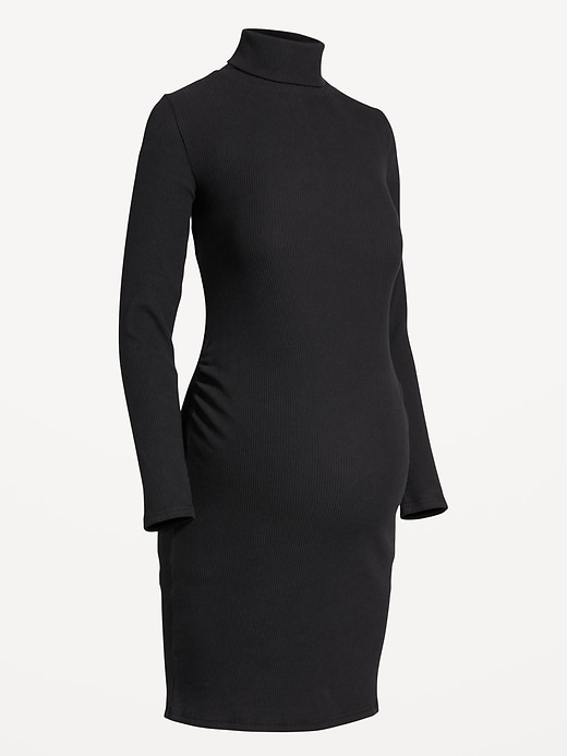 Image number 4 showing, Maternity Mock-Neck Mini Dress