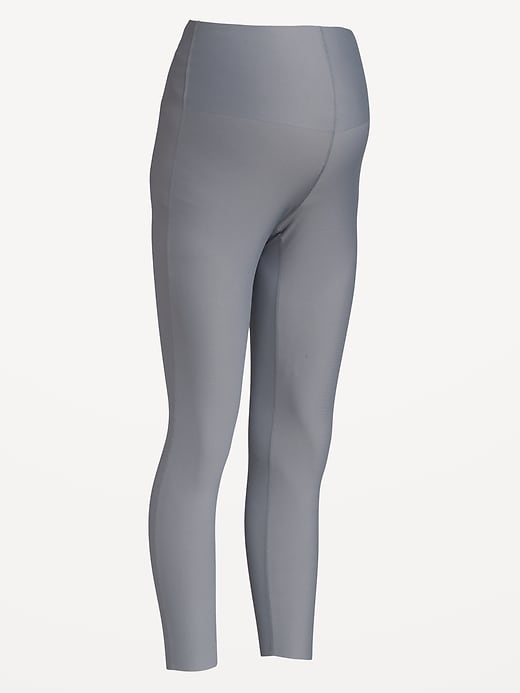 Image number 3 showing, Maternity Full-Panel PowerSoft Sculpt 7/8 Leggings