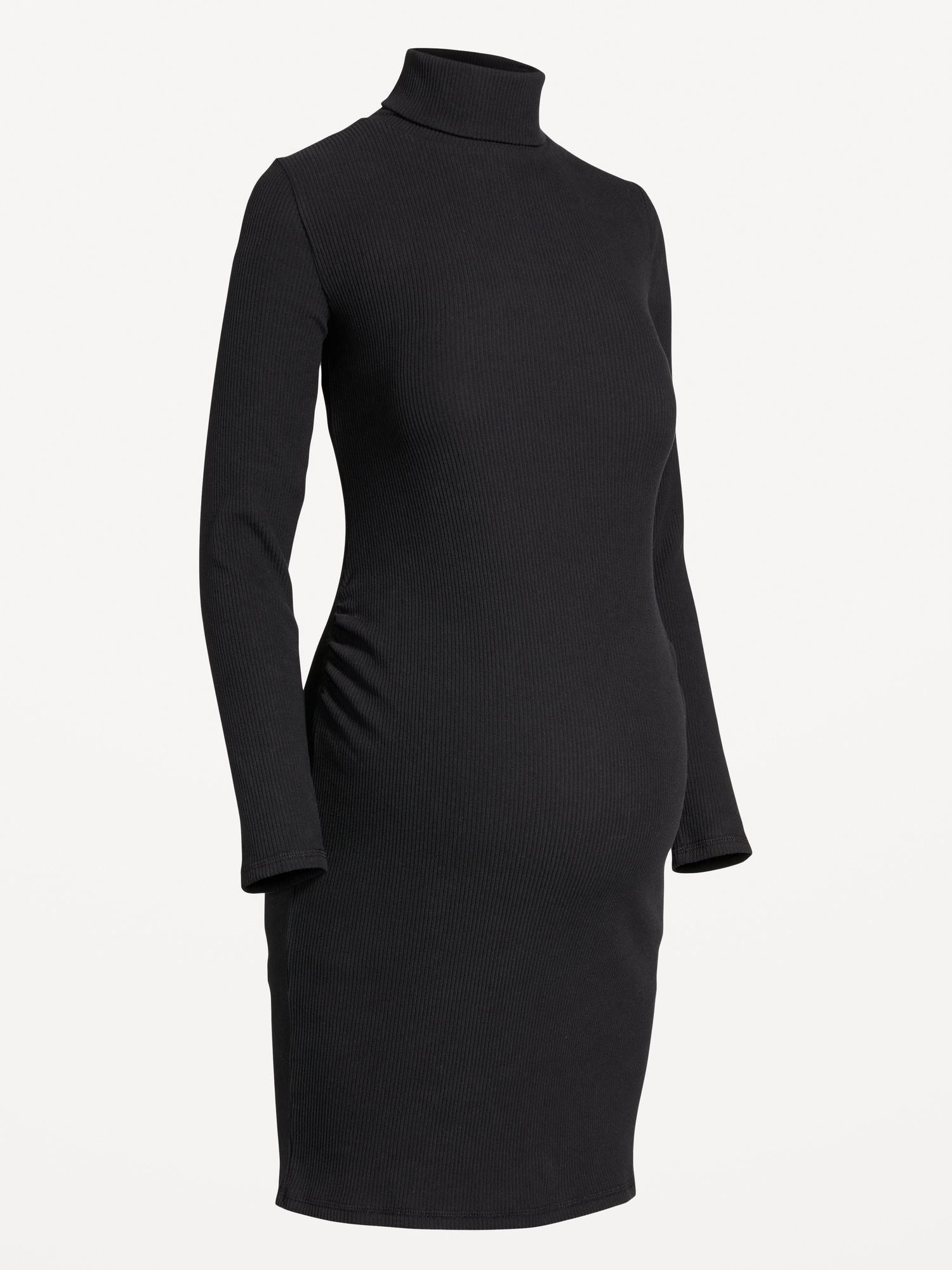 Maternity Mock-Neck Mini Dress