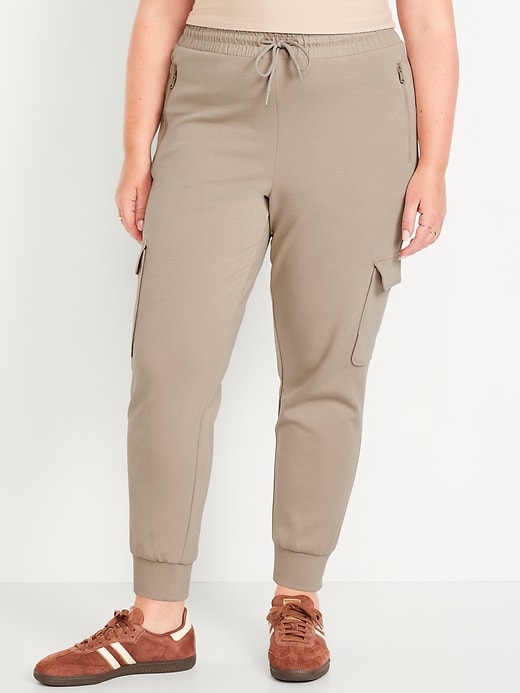 Image number 6 showing, High-Waisted Dynamic Fleece Cargo Joggers