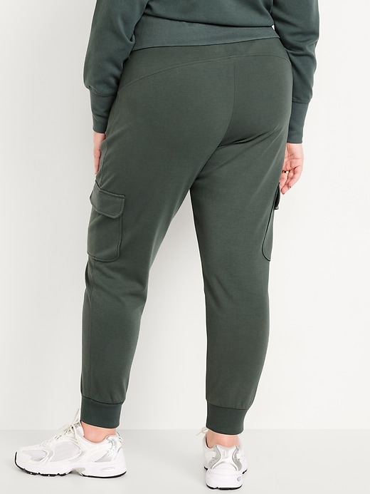 Image number 7 showing, High-Waisted Dynamic Fleece Cargo Joggers