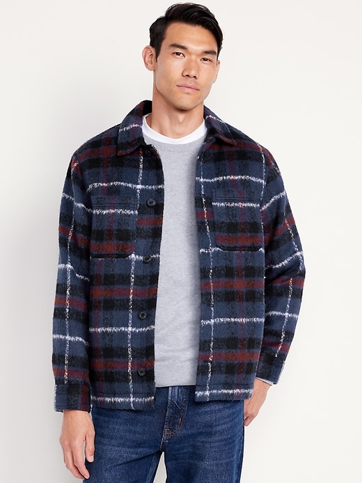 L'image numéro 1 présente Veste-chemise en Sherpa à doublure douillette