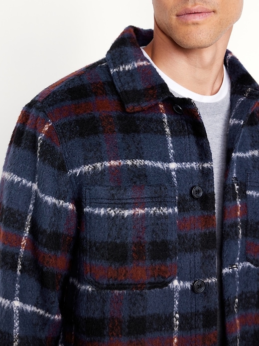 L'image numéro 5 présente Veste-chemise en Sherpa à doublure douillette