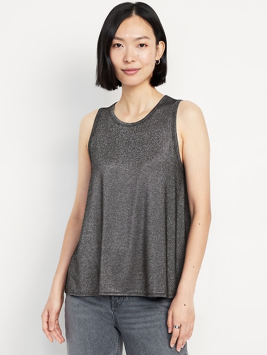 Image number 1 showing, Luxe Sleeveless Shine Top