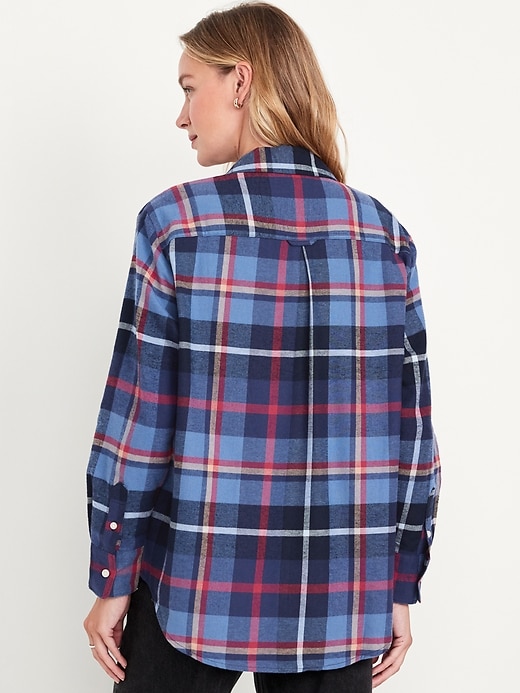 Image number 2 showing, Flannel Boyfriend Button-Down Shirt