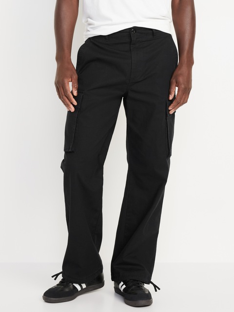 Pantalon cargo coupe généreuse indéchirable - Noir