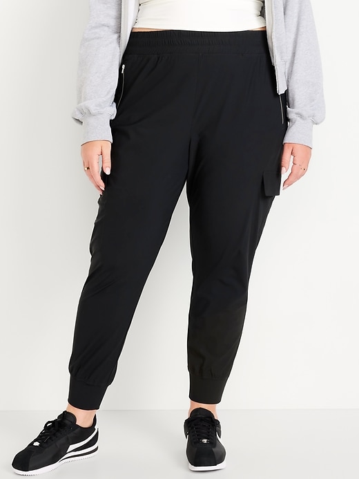 Image number 6 showing, High-Waisted SleekTech Cargo Joggers