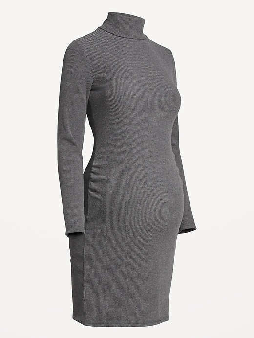 Image number 5 showing, Maternity Mock-Neck Mini Dress